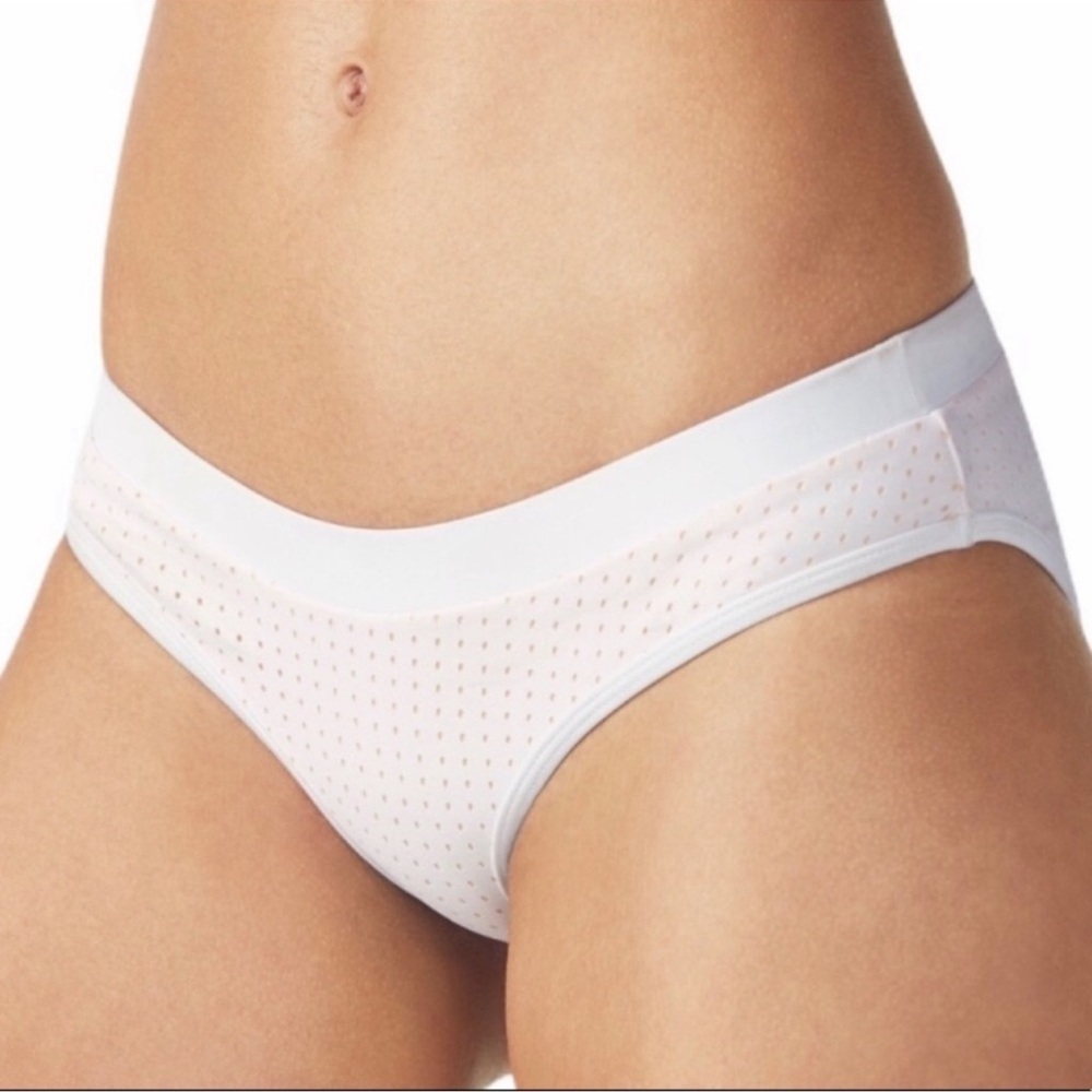 Fabletics Valentina Cheeky Swim Bikini Bottom White Size Medium